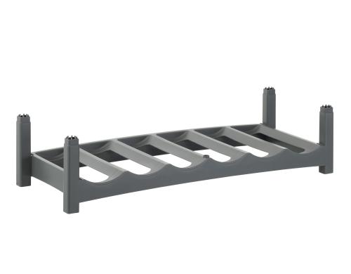 Rotho Flaschenregal Vario anthrazit 600x220x140 mm