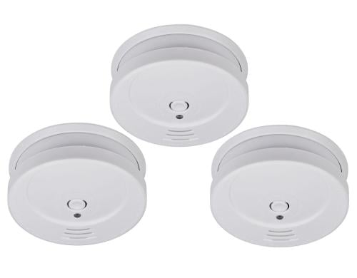 Brennenstuhl Rauchmelder RM C 9010 3er Set DIN EN 14604, 85 dB, Funktionskontrolle,