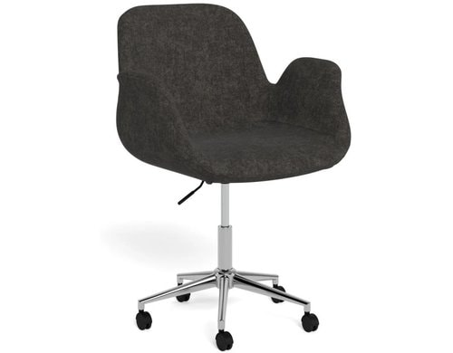 AC Design Bürostuhl Beth dunkelgrau mit Soft-Bremsrollen