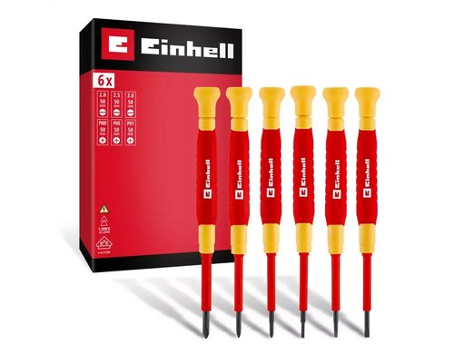 Einhell Elektriker-Feinm.-Schraubend. 6-tlg., VDE