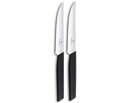 Victorinox Swiss Modern Steak-/Pizzamesser 2 Stk., schwarz, PP Copolymere