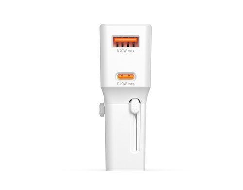 4smarts Weltreiseadapter Nomad Pocket 20W, Weiss