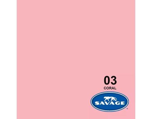 Savage Hintergrundpa. Coral 2.72x11m Masse 2.72 x 11m
