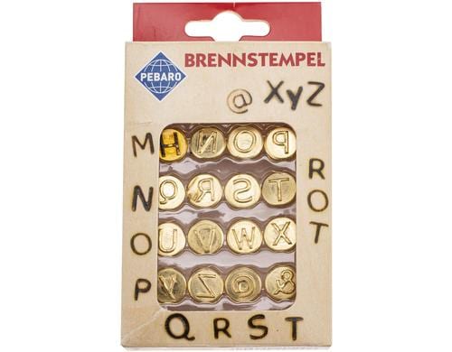 Glorex Brennstempel Buchstaben M-Z 16-teilig