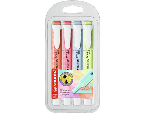 STABILO swing cool Pastell Textmarker 4er Etui (Edition 2020)