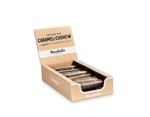 Barbells Riegel Protein Bar, Caramel Cashew Box mit 12 Riegeln