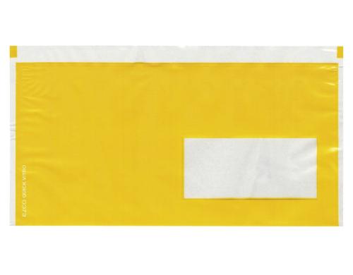 Elco Quick Vitro Dokumententasche gelb C5/6, 250er Schachtel, gelbe Fläche, FE RE