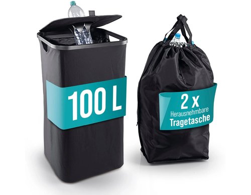 EASYmaxx Sammelbehälter 100l Sammelsack PET, Flaschen