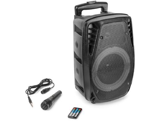 Fenton FT8LED-MK2 Portabler Lautsprecher 8 300W, Akku, LED