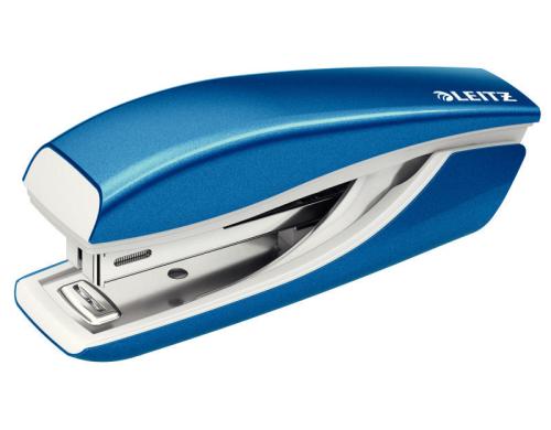 Leitz WOW Mini-Heftgerät NeXXt blau metallic, 10 Blatt, Metall