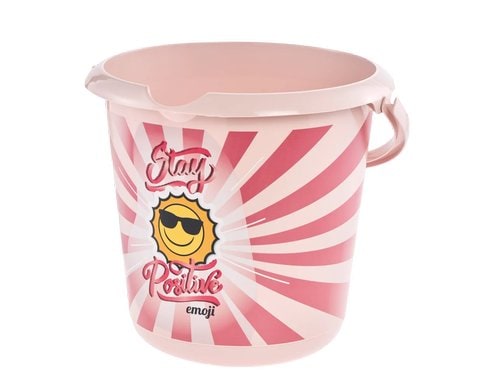 keeeper Deco-Eimer 10 l nordic pink, ilvie emoji positive