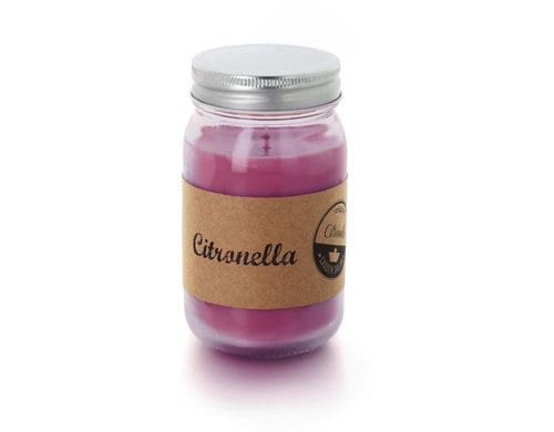 balthasar, Gartenkerze Citronella Jar Flied 7.5x13 cm(DxH),Anti-Mückenkerze, 60h