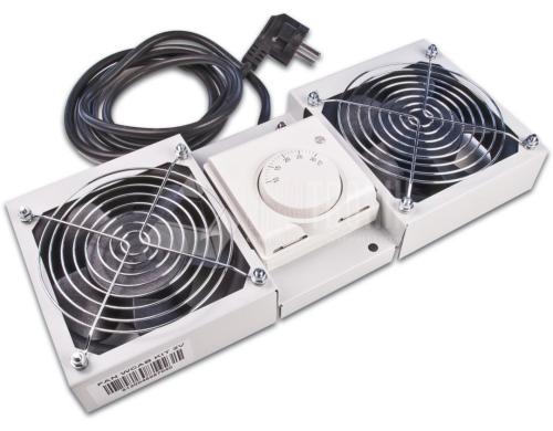 WIREWIN Dachlüftereinsatz für Wandschränke mit zwei Lüfter