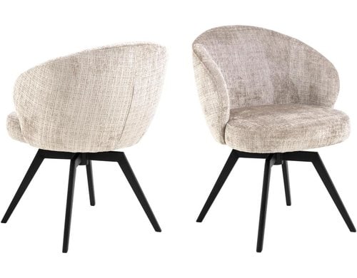 AC Design Esszimmerstuhl Darlene 1 Stück Stahl/Textil, Beige