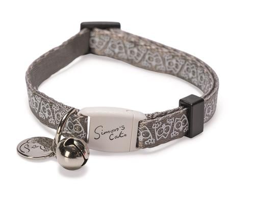 Simons Cat Katzenhalsband Grau 20-30 cm x 10mm