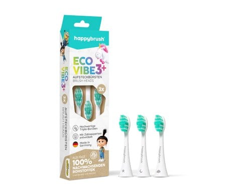 happybrush Aufsteckbürsten V3+ 3 Stk. Schall V3+, Agnes
