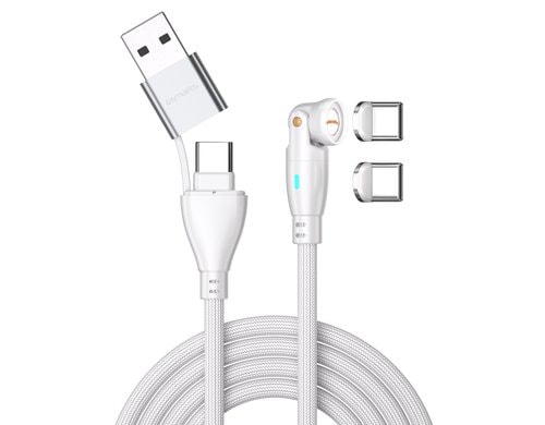 4smarts USB-C/A Kabel, 1.8m, weiss 100W