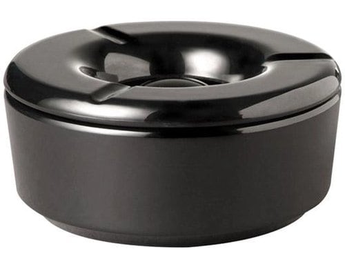 APS Windaschenbecher Glow Ø 11,5 cm, H: 5 cm, Schwarz