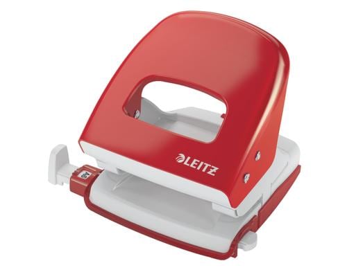Leitz Locher Nexxt Metall, 30 Blatt (80 g/m² Papier), Rot