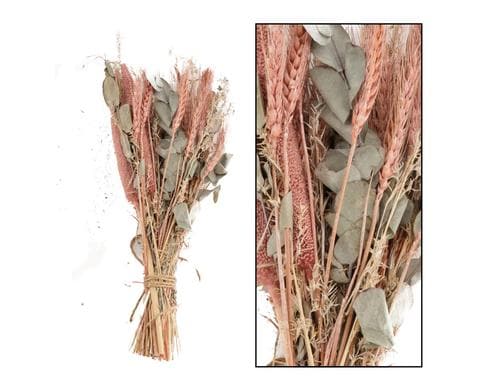 CHALET Trockenblumenstrauss, Lachs-Nature 50x17x10 cm (HxBxT)