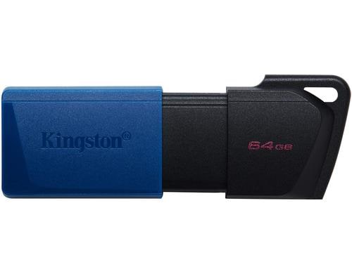 Kingston DTr Exodia M 64GB, USB 3.2 mit Schutzkappe (blau) & Schlüsselring
