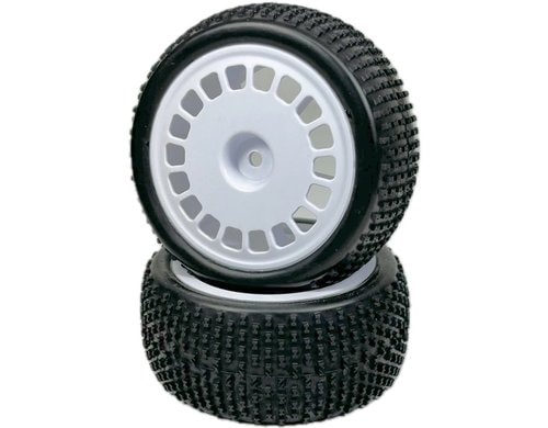 Absima 1:10 Buggy Räderset Mini Block hinten weiss (2)