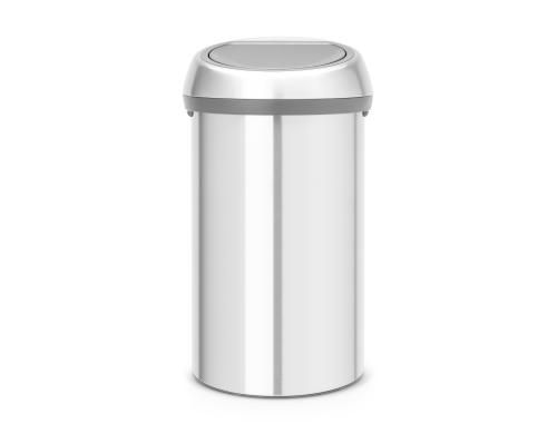 Brabantia Touch Bin® 60 Liter Matt Steel Inhalt 60 Liter, Fingerprint Proof Lid