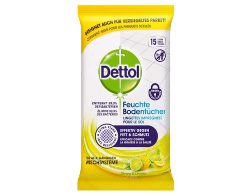 Dettol Bodentücher Zitrone & Limette 15 Stück