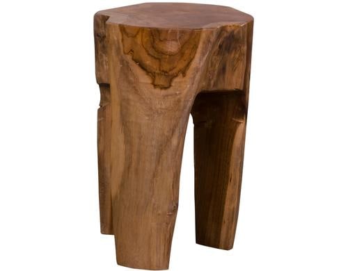 House Nordic Hocker Rose 1 Stk., aus Teak Holz