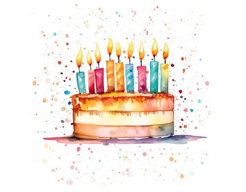 B+C Servietten Cake Party 33x33 cm, 20 Stück