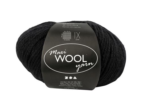 Creativ Company Wollgarn schwarz 100 g, 125 m