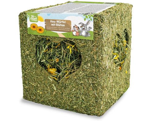 JR Farm Heuwürfel mit Blüten, gross