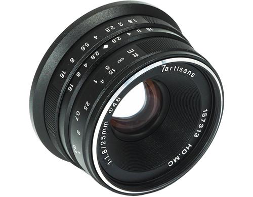 7Artisans 25 mm F1.8 Fuji FX-Mount