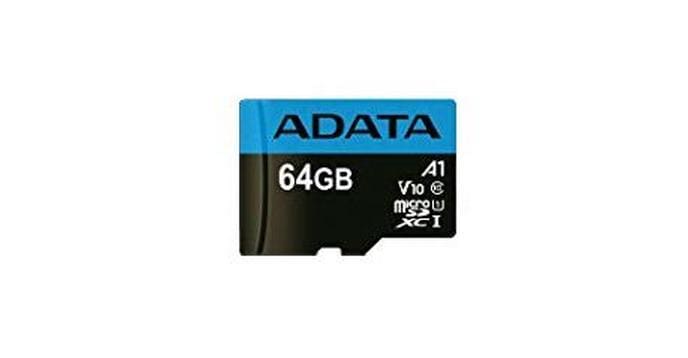 ADATA SDXC Card 64GB A1, Class 10 Bis zu 100 MB/25 MB pro Sek, -25 bis 85 °C