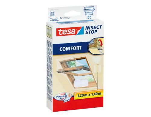 Tesa Insect Stop Comfort Dachfenster weiss Grösse: 1.2m x 1.4m,