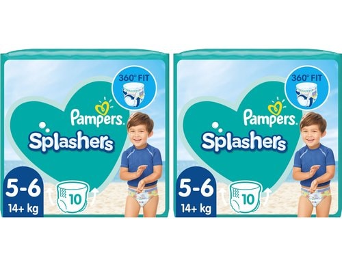 Pampers, Windeln Splashers Tragepack Grösse Gr. 5-6 Tragepack, 2 x 10 Stück