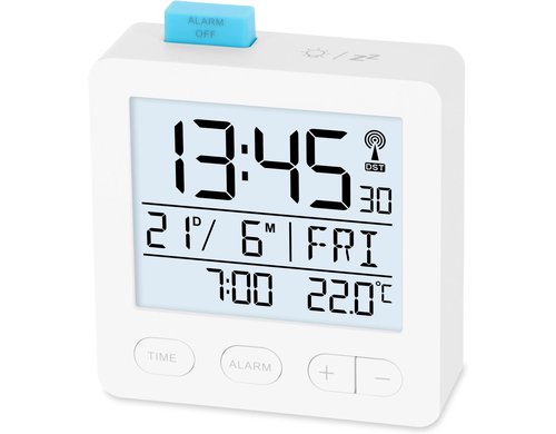 ADE Wecker digital weiss