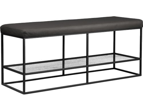 Eglo Garderobenbank BITUNG Metall, 120x40x45 (LxBxH), Schwarz