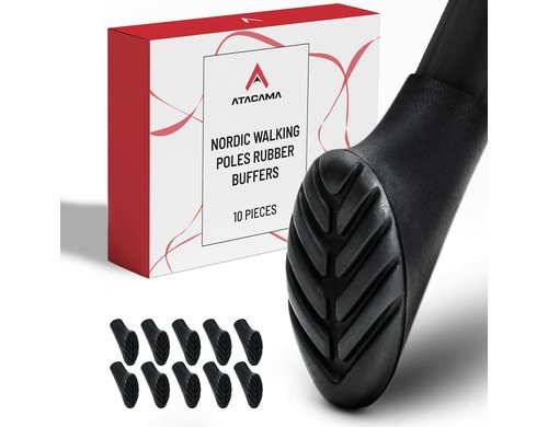 Atacama Nordic Walking Gummipuffer Wanderstockaufsatz 10er-Set