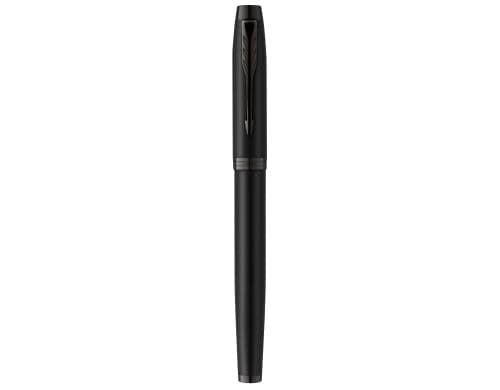 Parker Füllfederhalter IM Achromatic Mattschwarz, Feder:M, blau