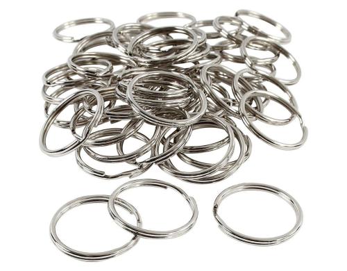 Creativ Company Spaltring 30 mm Metall, 80 Stück