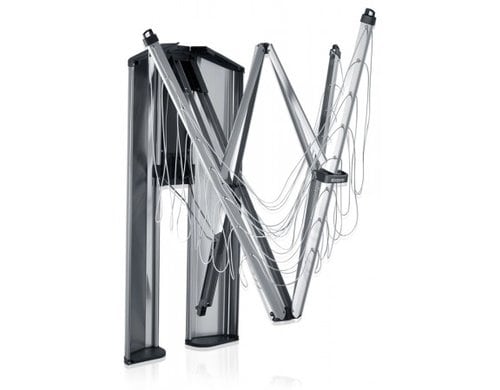 Brabantia Wandwäschetrockner Wallfix 24m mit Box - Metallic Grey