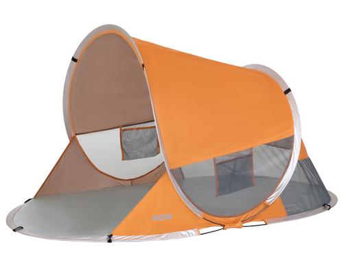 KOOR Strandzelt Pop-Up XL peach 200x120x90/70cm, 100% Polyester