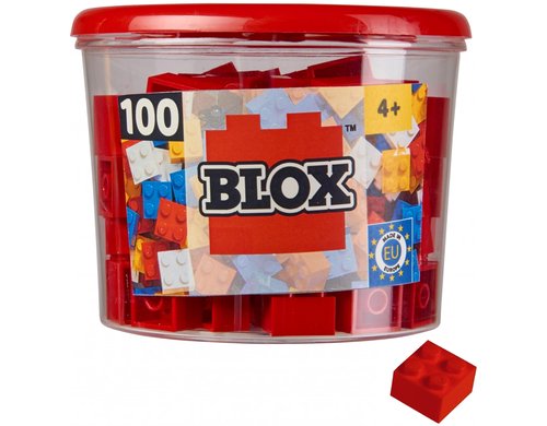 BLOX 100 rote 4er Steine in Dose