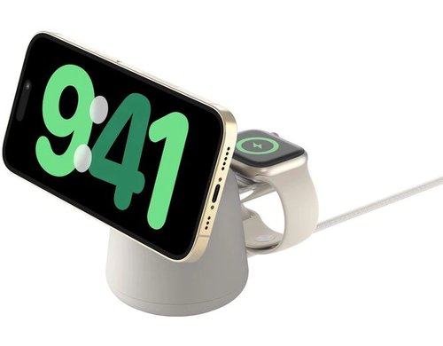 Belkin BoostCharge 2in1 15W ladestation 15W, Sand