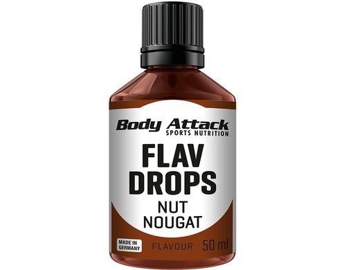 Body Attack Flav Drops Nut Nougat, 50ml