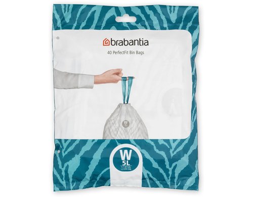 Brabantia Kehrichtsack Perfectfit W 5L, 40 Stück Spenderpack