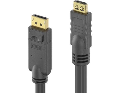 PureInstall 4K Adapterkabel DP/HDMI, 5.00m Aktiv, 4K / 60Hz