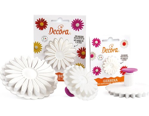 Decora Ausstechformen m. Auswurf 1 Stk, 7cm Gerbera