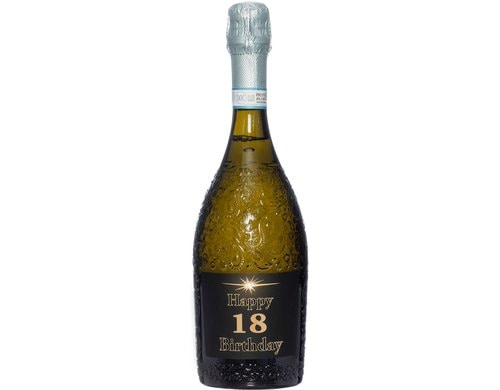 Dreams and Fantasy Prosecco dark Happy Birthday 18, 75cl